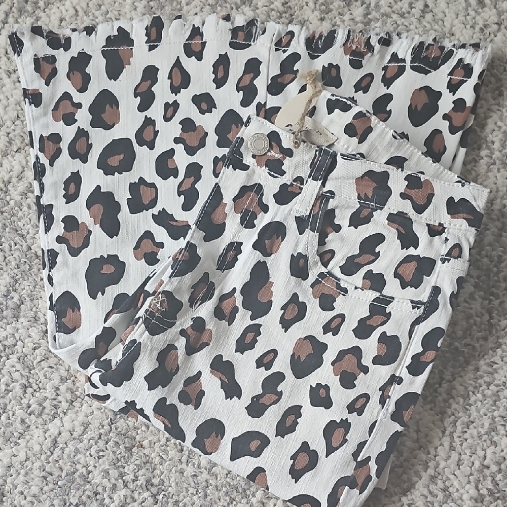 Leopard Print Flare Bottoms